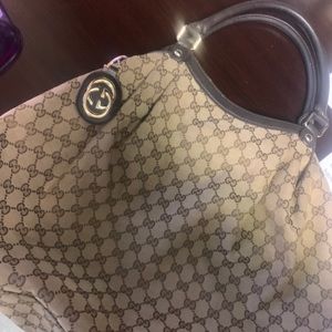 Large Brown/Tan Gucci Hobo bag